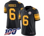 Pittsburgh Steelers #6 Devlin Hodges Limited Black Rush Vapor Untouchable 100th Season Football Jersey
