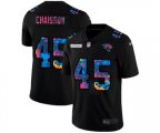 Jacksonville Jaguars #45 K'Lavon Chaisson Multi-Color Black 2020 NFL Crucial Catch Vapor Untouchable Limited Jersey