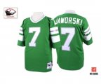 Philadelphia Eagles #7 Ron Jaworski Green Authentic Throwback Football Jersey