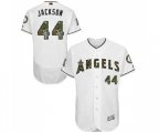 Los Angeles Angels of Anaheim #44 Reggie Jackson Authentic White 2016 Memorial Day Fashion Flex Base Baseball Jersey