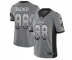 Oakland Raiders #98 Frostee Rucker Limited Gray Rush Drift Fashion Football Jersey