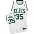 Boston Celtics #35 Reggie Lewis Swingman White Home NBA Jersey