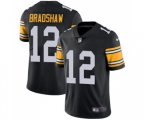 Pittsburgh Steelers #12 Terry Bradshaw Black Alternate Vapor Untouchable Limited Player Football Jersey