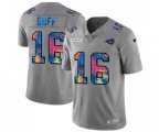 Los Angeles Rams #16 Jared Goff Multi-Color 2020 NFL Crucial Catch NFL Jersey Greyheather