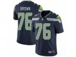 Seattle Seahawks #76 Duane Brown Navy Blue Team Color Vapor Untouchable Limited Player NFL Jersey
