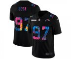 Los Angeles Chargers #97 Joey Bosa Multi-Color Black 2020 NFL Crucial Catch Vapor Untouchable Limited Jersey