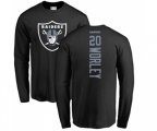 Oakland Raiders #20 Daryl Worley Black Backer Long Sleeve T-Shirt