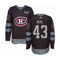Montreal Canadiens #43 Jordan Weal Authentic Black 1917-2017 100th Anniversary Hockey Jersey