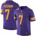 Minnesota Vikings #7 Case Keenum Limited Purple Rush Vapor Untouchable NFL Jersey