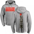Cleveland Browns #51 Jamie Collins Ash Pullover Hoodie