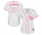 Women's Tampa Bay Rays #39 Kevin Kiermaier Authentic White Fashion Cool Base Baseball Jersey