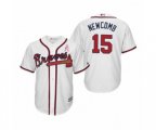 Sean Newcomb Atlanta Braves #15 White 2019 Mother's Day Cool Base Jersey