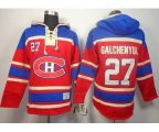 Montreal Canadiens #27 Alex Galchenyuk Red Pullover Hooded