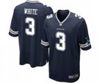 Dallas Cowboys #3 Mike White Game Navy Blue Team Color Football Jersey
