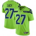 Seattle Seahawks #27 Eddie Lacy Limited Green Rush Vapor Untouchable NFL Jersey
