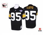 Pittsburgh Steelers #95 Greg Lloyd Black Authentic Throwback Football Jersey
