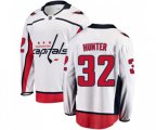 Washington Capitals #32 Dale Hunter Fanatics Branded White Away Breakaway NHL Jersey