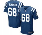 Indianapolis Colts #68 Matt Slauson Elite Royal Blue Team Color Football Jersey