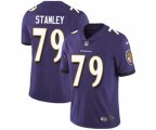 Baltimore Ravens #79 Ronnie Stanley Purple Team Color Vapor Untouchable Limited Player Football Jersey
