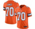 Denver Broncos #70 Ja'Wuan James Limited Orange Rush Vapor Untouchable Football Jersey