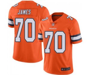 Denver Broncos #70 Ja\'Wuan James Limited Orange Rush Vapor Untouchable Football Jersey