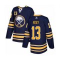 Buffalo Sabres #13 Jimmy Vesey Authentic Navy Blue Home Hockey Jersey