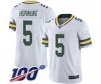 Green Bay Packers #5 Paul Hornung White Vapor Untouchable Limited Player 100th Season Football Jersey