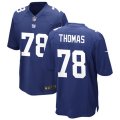 New York Giants #78 Andrew Thomas Nike Royal Team Color Vapor Untouchable Limited Jersey