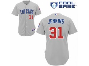 Chicago Cubs #31 Fergie Jenkins Replica Grey Road Cool Base MLB Jersey