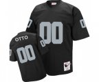 Oakland Raiders #00 Jim Otto Black Team Color Authentic Football Throwback Jersey