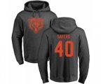 Chicago Bears #40 Gale Sayers Ash One Color Pullover Hoodie