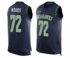 Seattle Seahawks #72 Al Woods Limited Steel Blue Player Name & Number Tank Top Football Jersey
