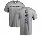 Seattle Seahawks #22 C. J. Prosise Ash Backer T-Shirt