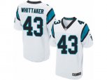 Carolina Panthers #43 Fozzy Whittaker Game White NFL Jersey