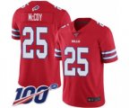 Buffalo Bills #25 LeSean McCoy Limited Red Rush Vapor Untouchable 100th Season Football Jersey