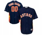 Houston Astros Customized Replica Navy Blue Alternate Cool Base Baseball Jersey