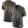 Pittsburgh Steelers #77 Marcus Gilbert Gray Static Vapor Untouchable Limited NFL Jersey