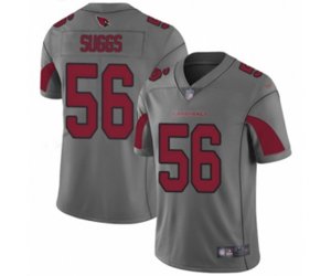 Arizona Cardinals #56 Terrell Suggs Limited Silver Inverted Legend Football Jersey