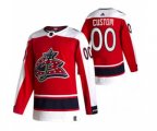 Columbus Blue Jackets Custom Red 2020-21 Alternate Authentic Player Hockey Jersey