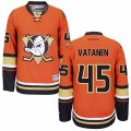 Anaheim Ducks #45 Sami Vatanen Authentic Orange Third NHL Jersey