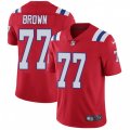 New England Patriots #77 Trent Brown Red Alternate Vapor Untouchable Limited Player NFL Jersey
