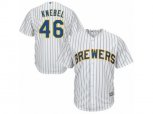 Milwaukee Brewers #46 Corey Knebel Replica White Alternate Cool Base MLB Jersey
