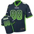 Seattle Seahawks #88 Jimmy Graham Elite Navy Blue Drift Fashion NFL Jersey