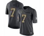Oakland Raiders #7 Mike Glennon Limited Black 2016 Salute to Service Football Jersey