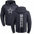 Dallas Cowboys #59 Anthony Hitchens Navy Blue Backer Pullover Hoodie