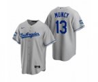 Los Angeles Dodgers Max Muncy Gray 2020 World Series Champions Road Replica Jersey