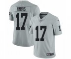 Oakland Raiders #17 Dwayne Harris Limited Silver Inverted Legend Football Jersey