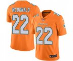Miami Dolphins #22 T.J. McDonald Limited Orange Rush Vapor Untouchable Football Jersey