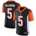 Cincinnati Bengals #5 AJ McCarron Vapor Untouchable Limited Black Team Color NFL Jersey