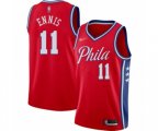 Philadelphia 76ers #11 James Ennis Swingman Red Finished Basketball Jersey - Statement Edition